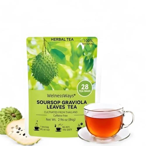 شاي اوراق القشطه الشائكه