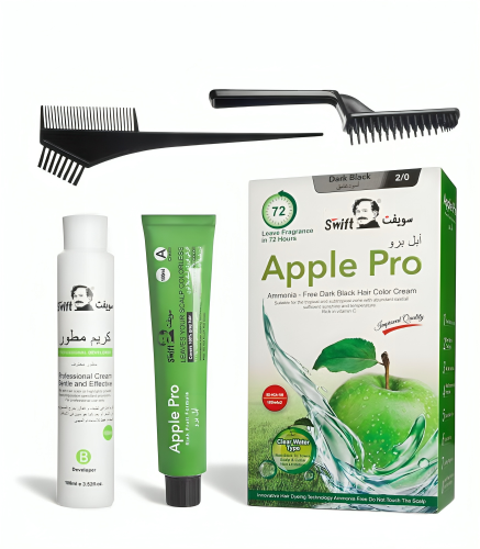 صبغة شعر أسود غامق 2/0 من سويفت ابل برو 100 ملي