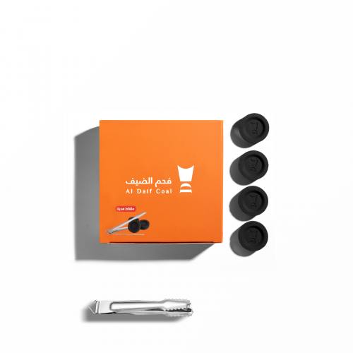 فحم الضيف سريع الاشتعال 40 قرص ( اسود ) 33 مم + مل...