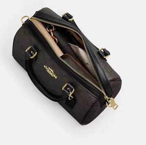 حقيبة كوتش Rowan Satchel Bag In Signature Canvas