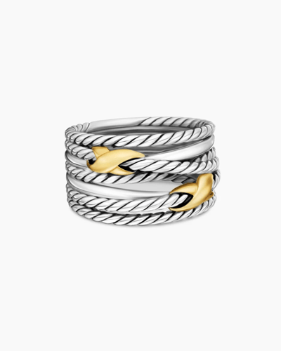 X Crossover Band Ring Double X Crossover Ring Ster...