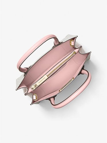 مايكل كورس Mercer Medium Logo and Leather Accordio...