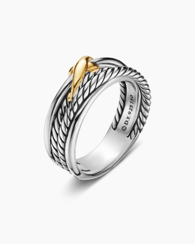 X Crossover Band Ring خاتم X من ديفد يورمان