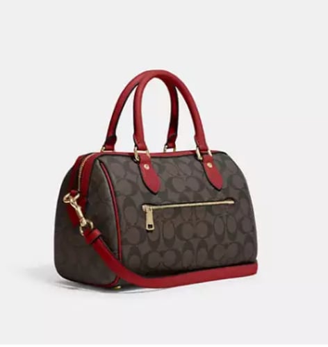 حقيبة كوتش Rowan Satchel Bag In Signature Canvas