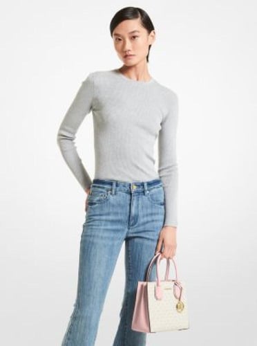 مايكل كورس Mercer Medium Logo and Leather Accordio...