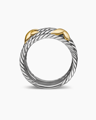 X Crossover Band Ring Double X Crossover Ring Ster...
