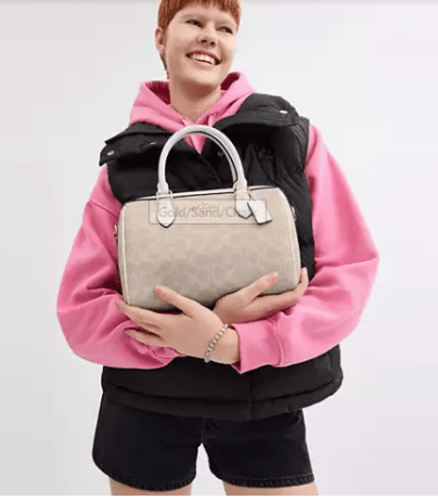 حقيبة كوتش Rowan Satchel Bag In Signature Canvas