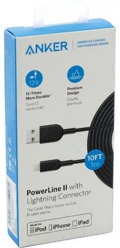 كيبل شحن ايفون من anker 3m