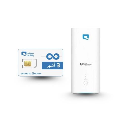 مودم موبايلى 5G H155-381 + شريحه موبايلي 3 اشهر لا...