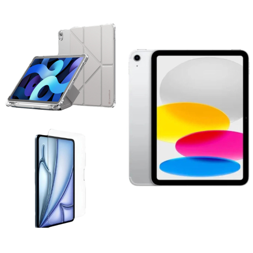 ابل ايباد الجيل 11 انش A16 واي فاي 128 جيجا فضي +ه...