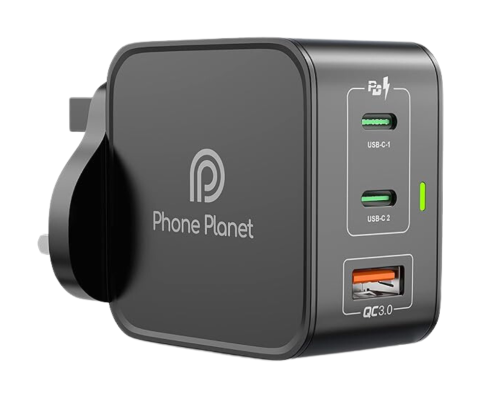 فيش شاحن بقوة 65 واط منفذين بي دي ومنفذ يوسبي فون...