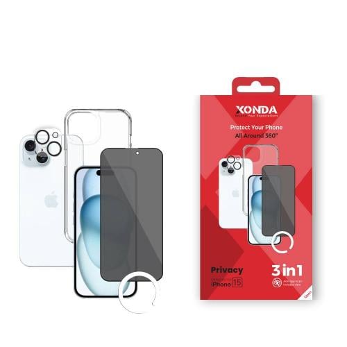 بكج الحماية المتكاملة من زوندا لايفون 13/14/15 ( م...