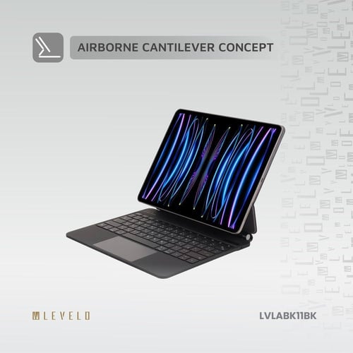 لوحة مفاتيح لاسلكية من الجلد من Levelo AeroBoard S...