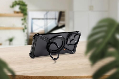 كفر جوال ايفون اسود بستاند ماج سيف DARC