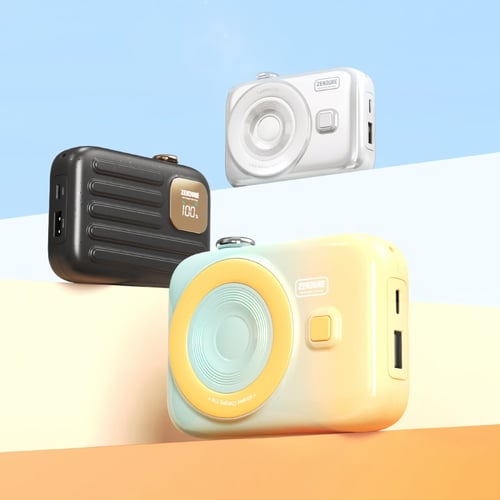 باور بانك بطارية زندور سوبر ميني اسود سعة 10 الاف