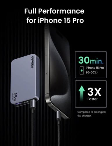 شاحن جداري نيكسود برو 65 واط UGREEN