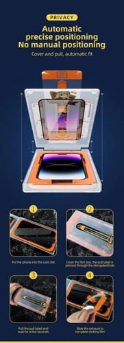 اكس وولف حماية شاشه اماميه زجاج سهلة التركيب للايف...