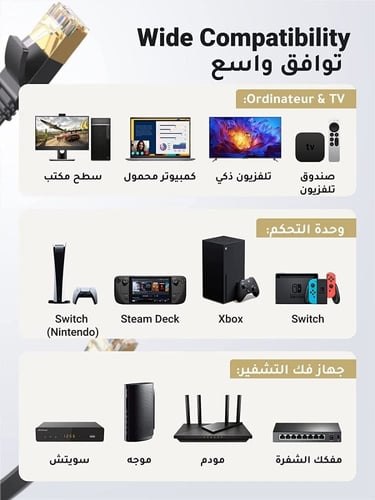 سلك شبكه Cable CAT8 ASA 5m