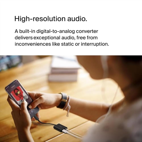 وصلة بيلكين روكستار 3.5 ملم USB صوت USB-C