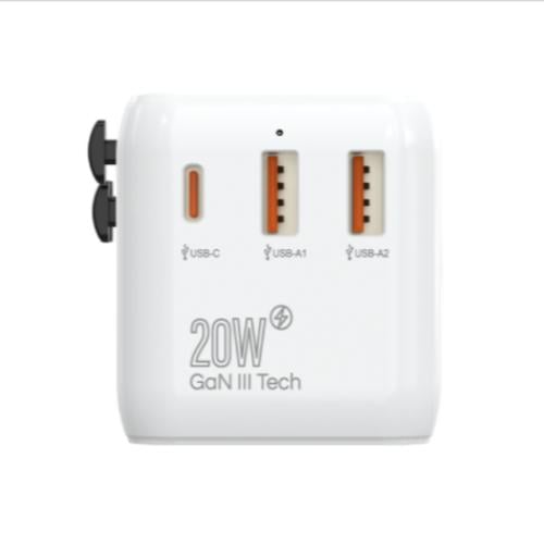 شاحن سريع بتقنية GaN من EONE بقوة 20W ابيض