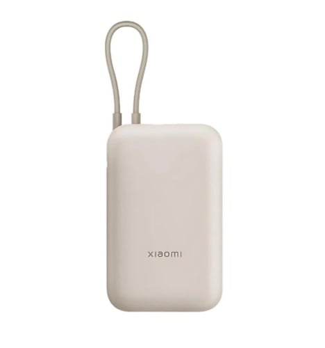 شاومي - بطارية متنقلة 10000 ملي امبير مدمج كيبل تا...