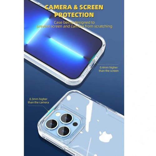 كفر جوال ايفون 13 برو ماكس شفاف اكس وولف