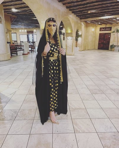 جلابية مع بشت يوم التأسيس