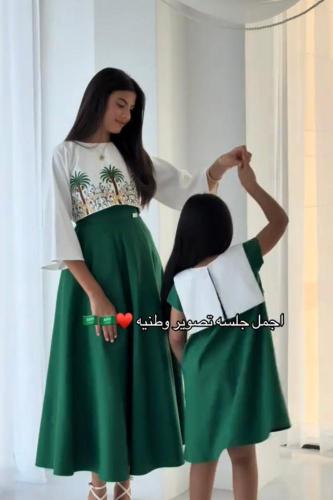 فساتين الام والبنت لليوم الوطني جديد وحصري