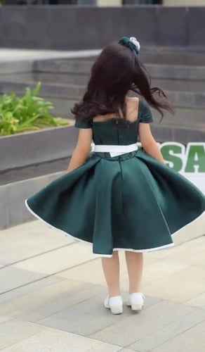 فستان وطني مطرز سفين ونخلة