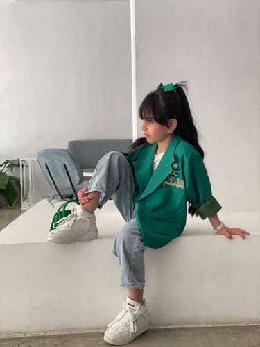 جاكيت اليوم الوطني بناتي ولادي تصميم مميز و بالهوي...