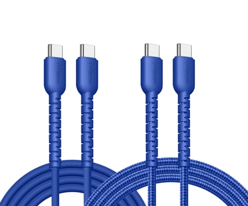 شاحن أورماك 35 وات منفذين تايب سي مع كيبل شحن 60 و...