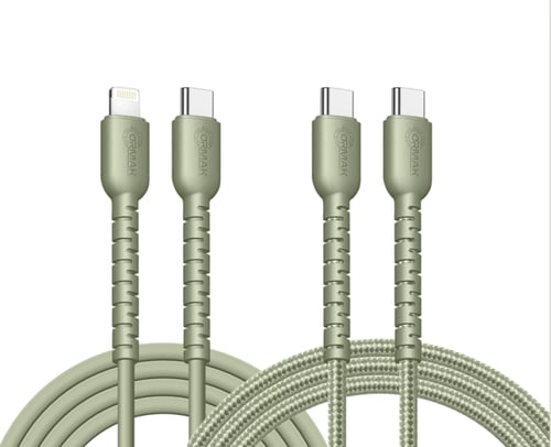 شاحن أورماك 35 وات منفذين تايب سي مع كيبل شحن 60 و...
