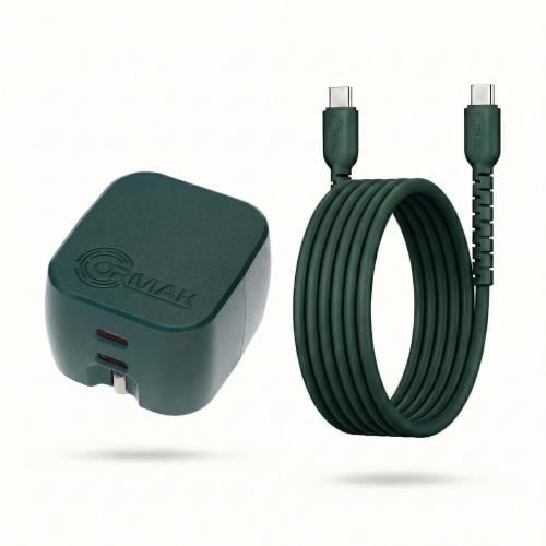 شاحن أورماك 35 وات منفذين تايب سي مع كيبل شحن 60 و...