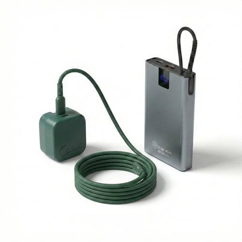 باقة التنقل الذكية – كيبل 60 وات + شاحن 35 وات + ب...