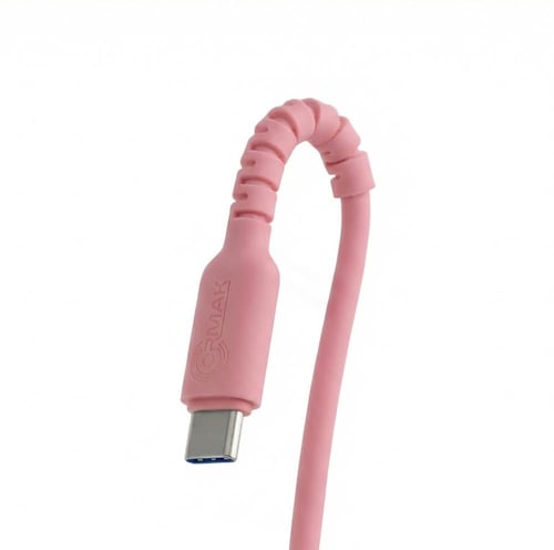 كيبل شحن أورماك تايب سي 60 وات - وردي HA-K104