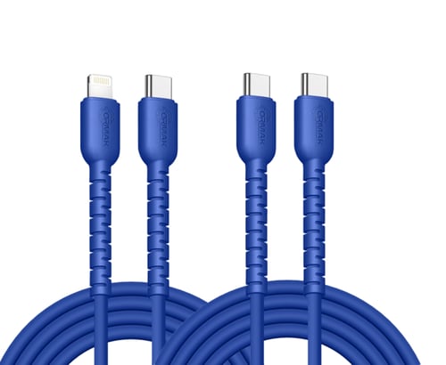 شاحن أورماك 35 وات منفذين تايب سي مع كيبل شحن 60 و...