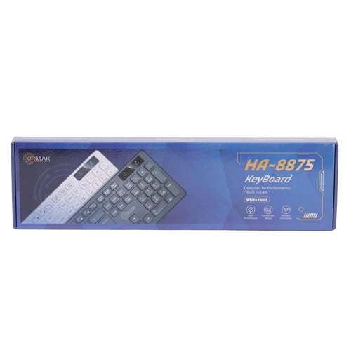 كيبورد أورماك وايرلس - الون أسود HA-8875W