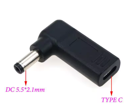 Type-C to Laptop/Tablet Adapter, Size: 2.1 * 5.5