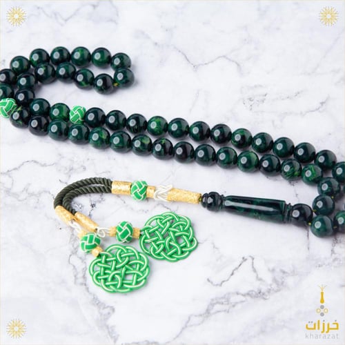 بكلايت بلجيكي أخضر معجن - مع طربزونة و فواصل فضة ع...