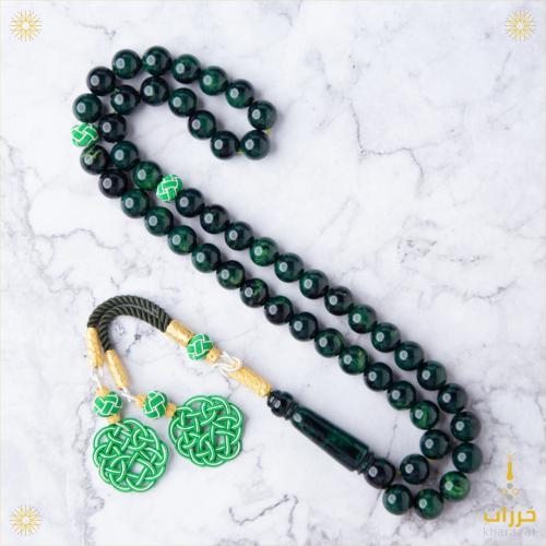 بكلايت بلجيكي أخضر معجن - مع طربزونة و فواصل فضة ع...