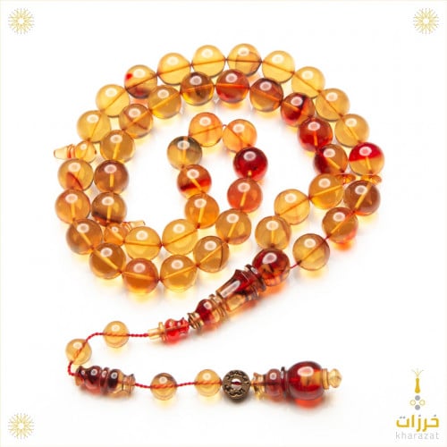 فاتوران اصفر مع تدرج احمر شفاف خراطة محمود التركي