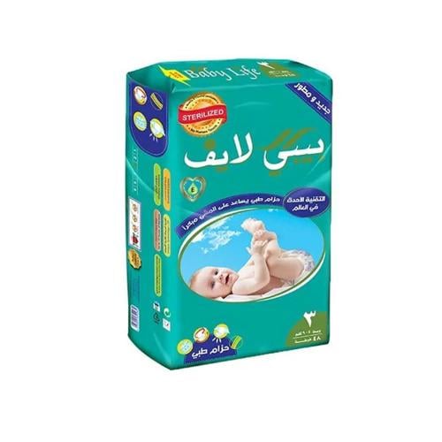 بيبي لايف – حفاضات – مقاس 3 – 84 حفاضة