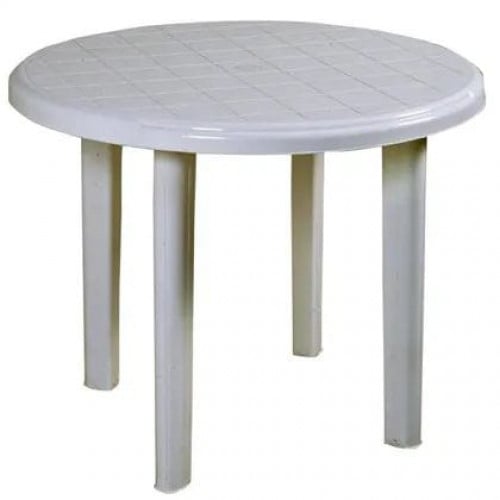 طاولة دائرية 80 سم ( رمادي فاتح )