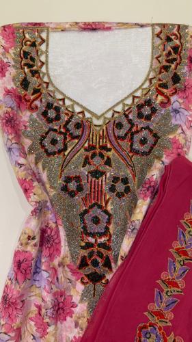 مخور حرير ملكي مخرم مع شيلة