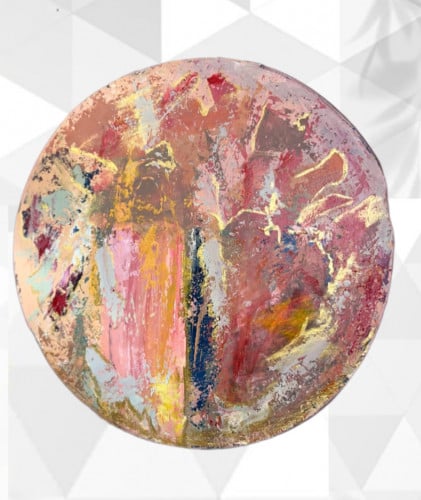 طبلة يدوية خشبية مقاس 43X43