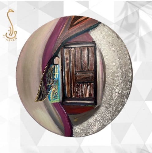 طبلة يدوية خشبية ( كبير ) مقاس طول ٥٠ سم عرض ٣٨ سم