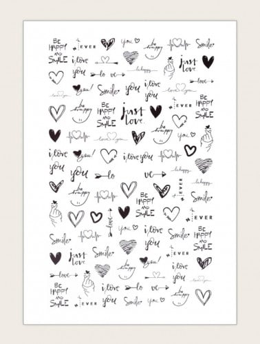 ملصق فن الأظافر قطعة وحدة