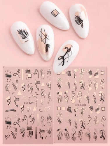 ملصق فن أظافر 2 ورق