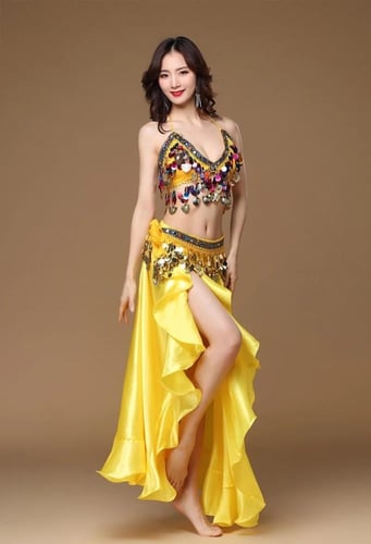 بدلة رقص بثلاث قطع للرقص الشرقي