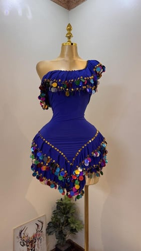 بدلة رقص اسكندراني نسائي متعدد الالوان